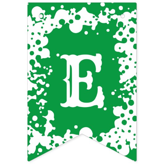 Bannière À Fanions Joyeux Noël Rouge Vert Blanc Motif (Deuxième drapeau)