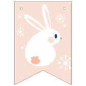 Bannière À Fanions Joyeux Pâques. Bunny de Pâques. (Troisième drapeau)