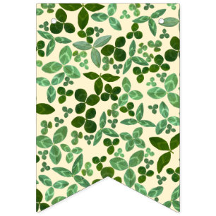 Bannière À Fanions Joyeux St. Patrick's Day Lucky Clover