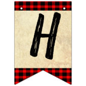 Bannière À Fanions Joyeux thème de chasse d'anniversaire (Deuxième drapeau)