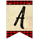 Bannière À Fanions Joyeux thème de chasse d'anniversaire (Troisième drapeau)