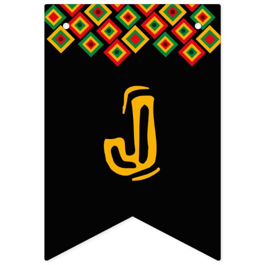 Bannière À Fanions Joyous Kwanzaa (Deuxième drapeau)