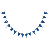 Bannière À Fanions Juillet 4 étoiles en bleu (Tout)