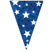 Bannière À Fanions Juillet 4 étoiles en bleu (Deuxième drapeau)