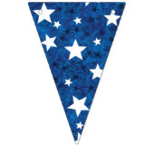 Bannière À Fanions Juillet 4 étoiles en bleu (Premier drapeau)