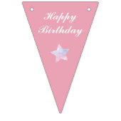 Bannière À Fanions Jumeaux Rose Et Bleu Garçon Et Fille Anniversaire (Premier drapeau)