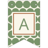 Bannière À Fanions Jungle Monkey Joyeux anniversaire vert fête d'anni (Troisième drapeau)