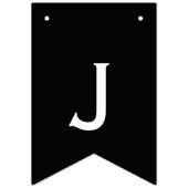 Bannière À Fanions Juste étamine noire et blanche mariée de mariage (Troisième drapeau)