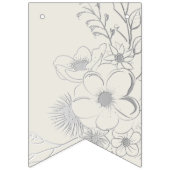 Bannière À Fanions Juste marié Dusty Blue Mariage Garland (Premier drapeau)