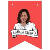 Bannière À Fanions Kamala Harris Saint Valentin (Premier drapeau)