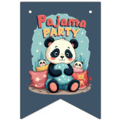 Bannière À Fanions Kawaii Panda Pajama Party Cosy Slepov esthétique (Premier drapeau)