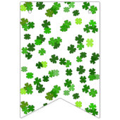 Bannière À Fanions Kelly green "Shamrocks en train de tomber" (Premier drapeau)
