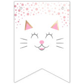 Bannière À Fanions Kitty Chat Joyeux anniversaire (Premier drapeau)