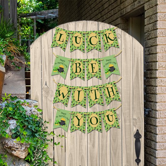 Bannière À Fanions La chance de Cutesy pour les Irlandais