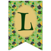 Bannière À Fanions La chance de Cutesy pour les Irlandais (Premier drapeau)