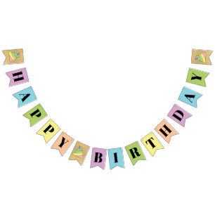 Bannière À Fanions La merde d'arc-en-ciel de l'Unicorne Emoji Poop Em