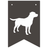 Bannière À Fanions Labrador Baby shower de chien Laboratoire gris Neu (Deuxième drapeau)