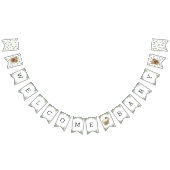 Bannière À Fanions Labrador Retriever Greenery Baby shower Chiot (Tout)