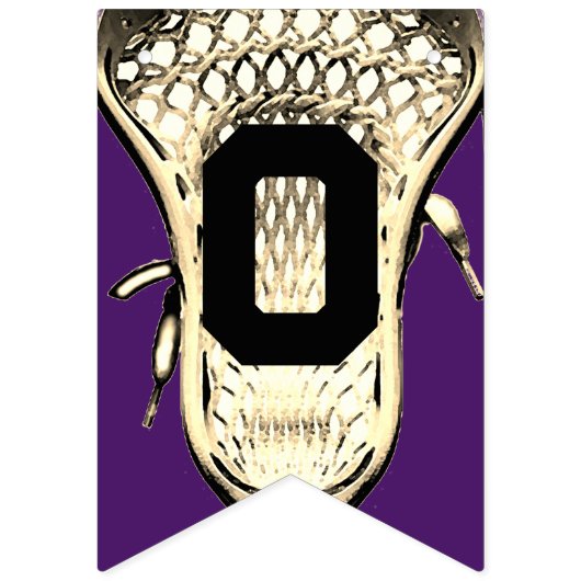 Bannière À Fanions Lacrosse Purple Congratulations Bunting Flags (Deuxième drapeau)