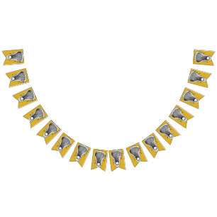 Bannière À Fanions Lacrosse Sports Gold