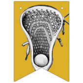 Bannière À Fanions Lacrosse Sports Gold (Deuxième drapeau)