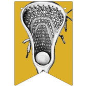 Bannière À Fanions Lacrosse Sports Gold (Premier drapeau)