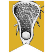 Bannière À Fanions Lacrosse Sports Gold (Troisième drapeau)