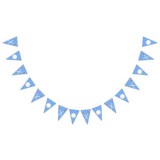 Bannière À Fanions Lacrosse Team Light Blue (Tout)