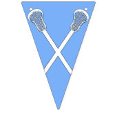 Bannière À Fanions Lacrosse Team Light Blue (Troisième drapeau)
