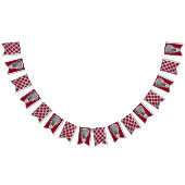 Bannière À Fanions Lacrosse Team Maroon (Tout)