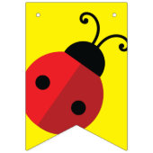 Bannière À Fanions Lady Bug Cute 1ère fête d'anniversaire (Premier drapeau)