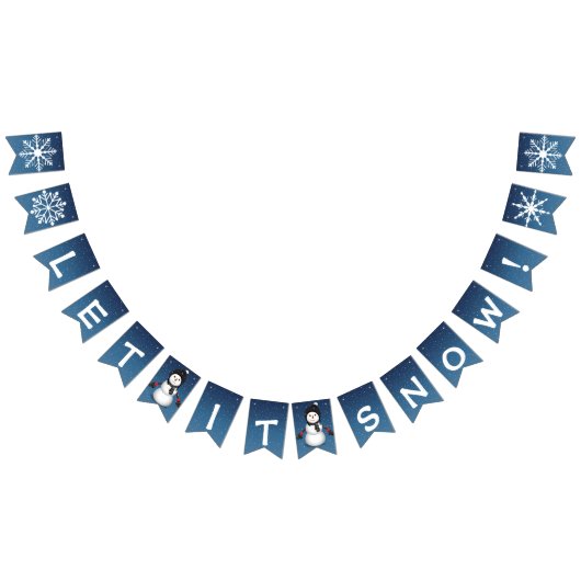 Bannière À Fanions Laisser neiger (Tout)