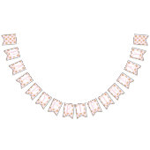 Bannière À Fanions Lait et biscuits Anniversaire rose (Tout)