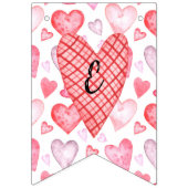 Bannière À Fanions L'amour est dans l'air : romantique (Troisième drapeau)