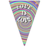 Bannière À Fanions L'Amour Est Une Fierté D'Amour (Deuxième drapeau)