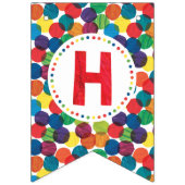 Bannière À Fanions L'Anniversaire De La Caterpillar Très Affamé (Deuxième drapeau)