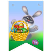 Bannière À Fanions Lapin de Pâques (Deuxième drapeau)
