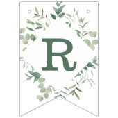 Bannière À Fanions L'arrosage botanique moderne d'eucalyptus de verdu (Troisième drapeau)