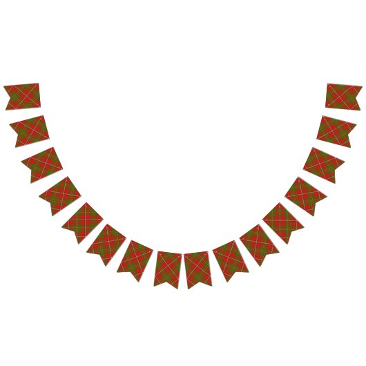 Bannière À Fanions Le clan écossais font les foins le tartan (Tout)