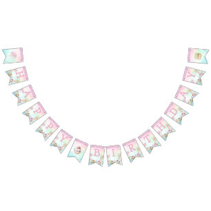 Bannière À Fanions Le Jour du Birthday