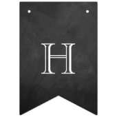 Bannière À Fanions Le nouveau Mariage M. & Mme Chalkboard (Deuxième drapeau)