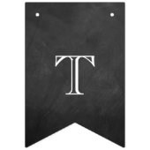 Bannière À Fanions Le nouveau Mariage M. & Mme Chalkboard (Premier drapeau)