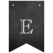 Bannière À Fanions Le nouveau Mariage M. & Mme Chalkboard (Troisième drapeau)