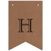 Bannière À Fanions Le nouveau Mariage M. & Mme Rustic Kraft (Deuxième drapeau)