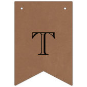 Bannière À Fanions Le nouveau Mariage M. & Mme Rustic Kraft (Premier drapeau)