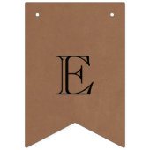 Bannière À Fanions Le nouveau Mariage M. & Mme Rustic Kraft (Troisième drapeau)