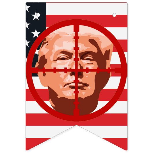 Bannière À Fanions Le parti de l'impeachment de Trump cible (Deuxième drapeau)