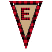 Bannière À Fanions Le premier anniversaire de Lumberjack, Wild One (Troisième drapeau)