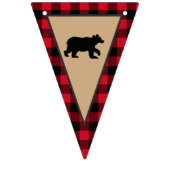 Bannière À Fanions Le premier anniversaire de Lumberjack, Wild One (Premier drapeau)