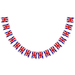 Bannière À Fanions Le roi Charles Coronation Union Jack British Bunti